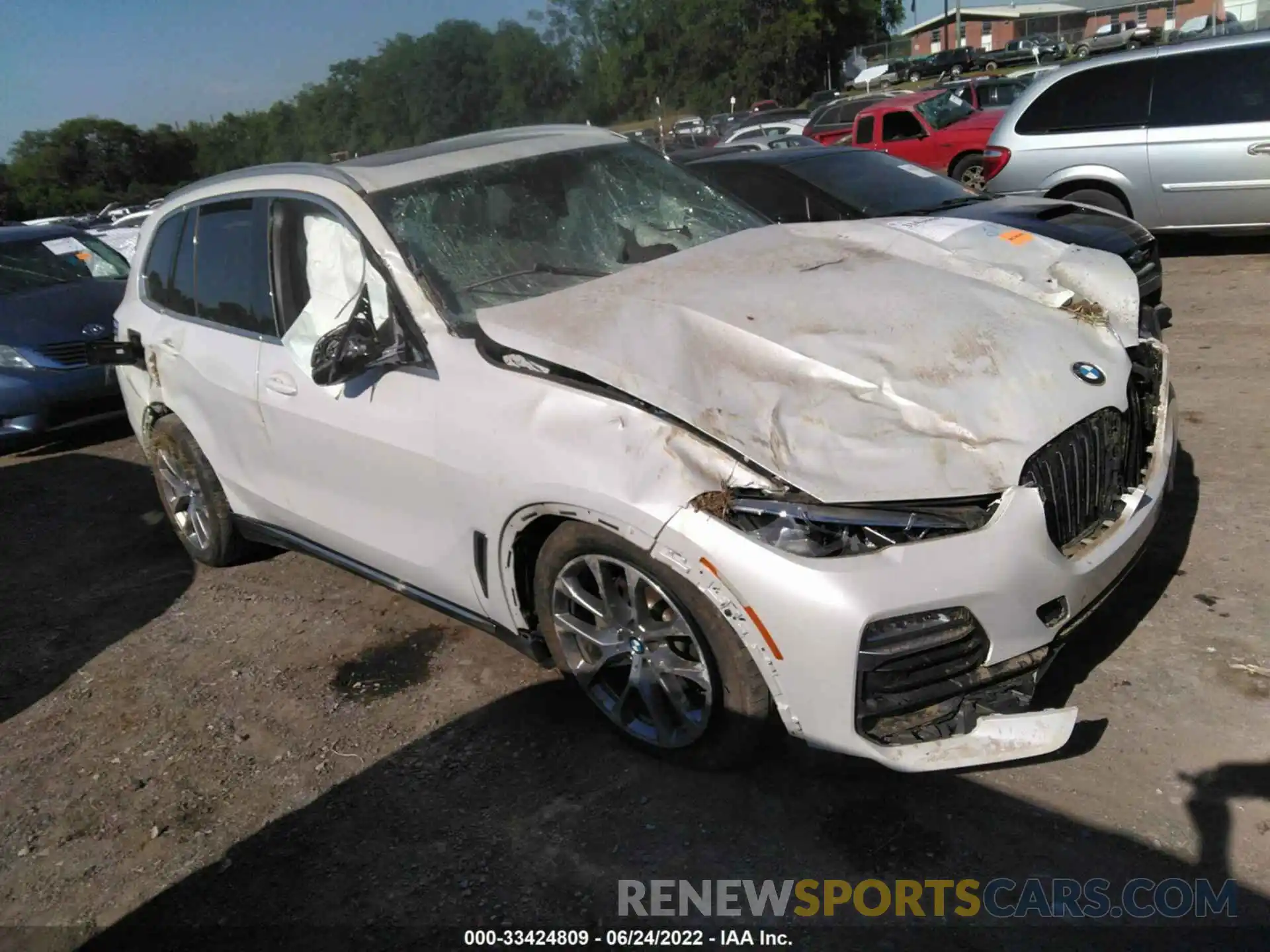 1 Photograph of a damaged car 5UXCR6C52KLL51571 BMW X5 2019