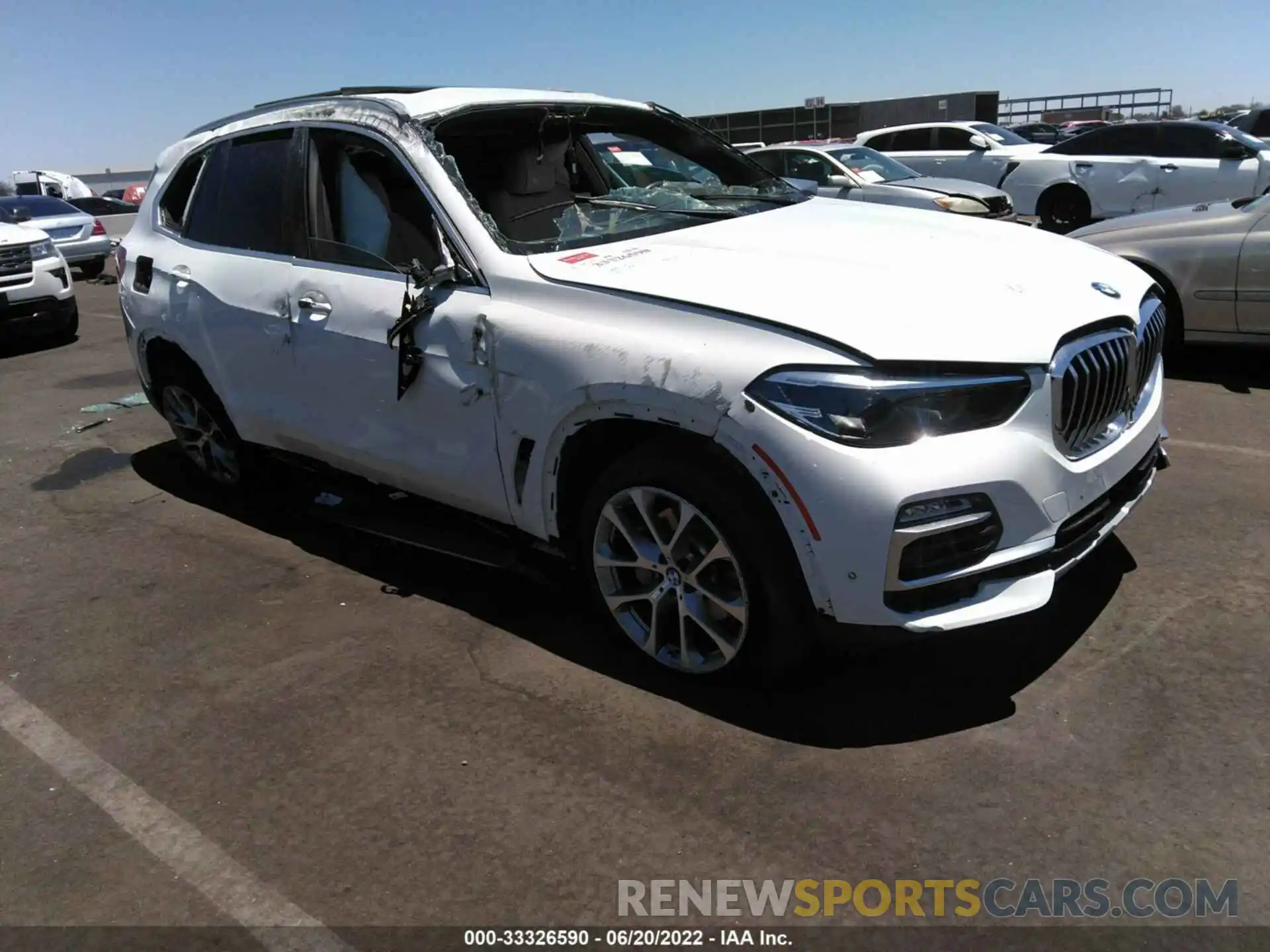 1 Photograph of a damaged car 5UXCR4C01L9B55826 BMW X5 2020