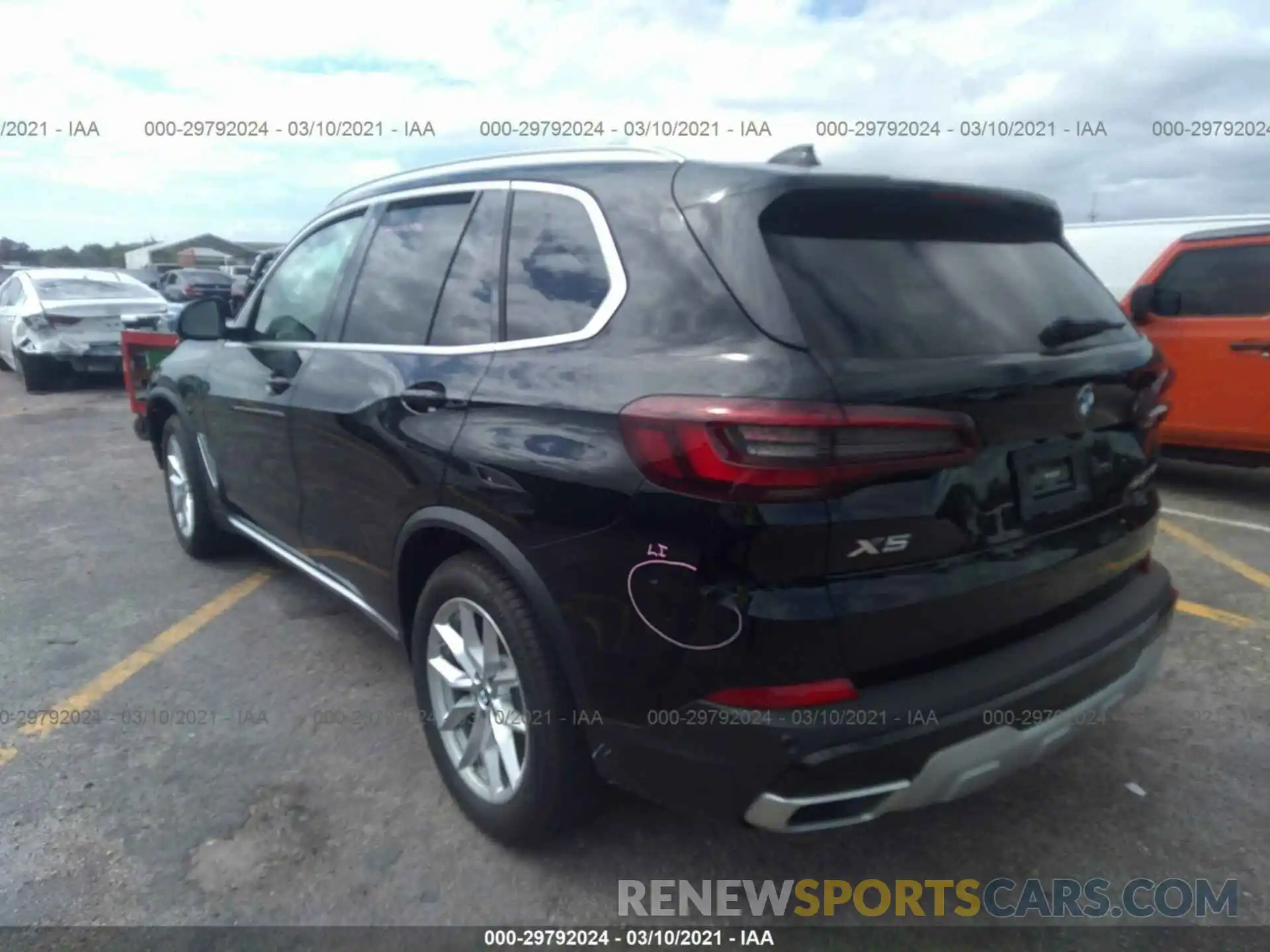 3 Фотография поврежденного автомобиля 5UXCR4C01L9C79594 BMW X5 2020