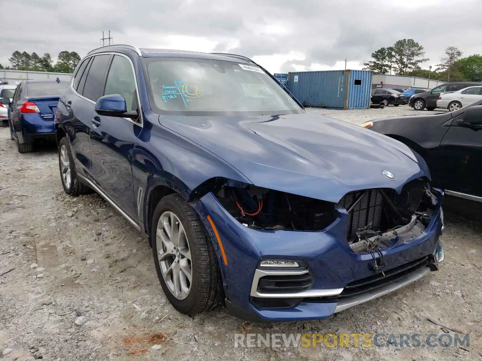 1 Photograph of a damaged car 5UXCR4C05L9D49694 BMW X5 2020