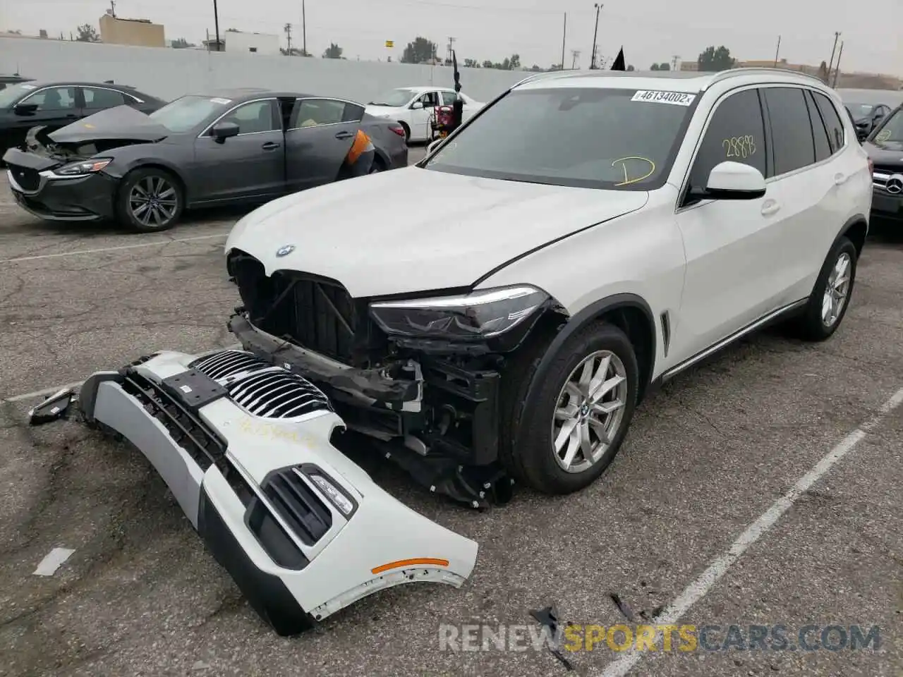 2 Photograph of a damaged car 5UXCR4C0XLLW64748 BMW X5 2020