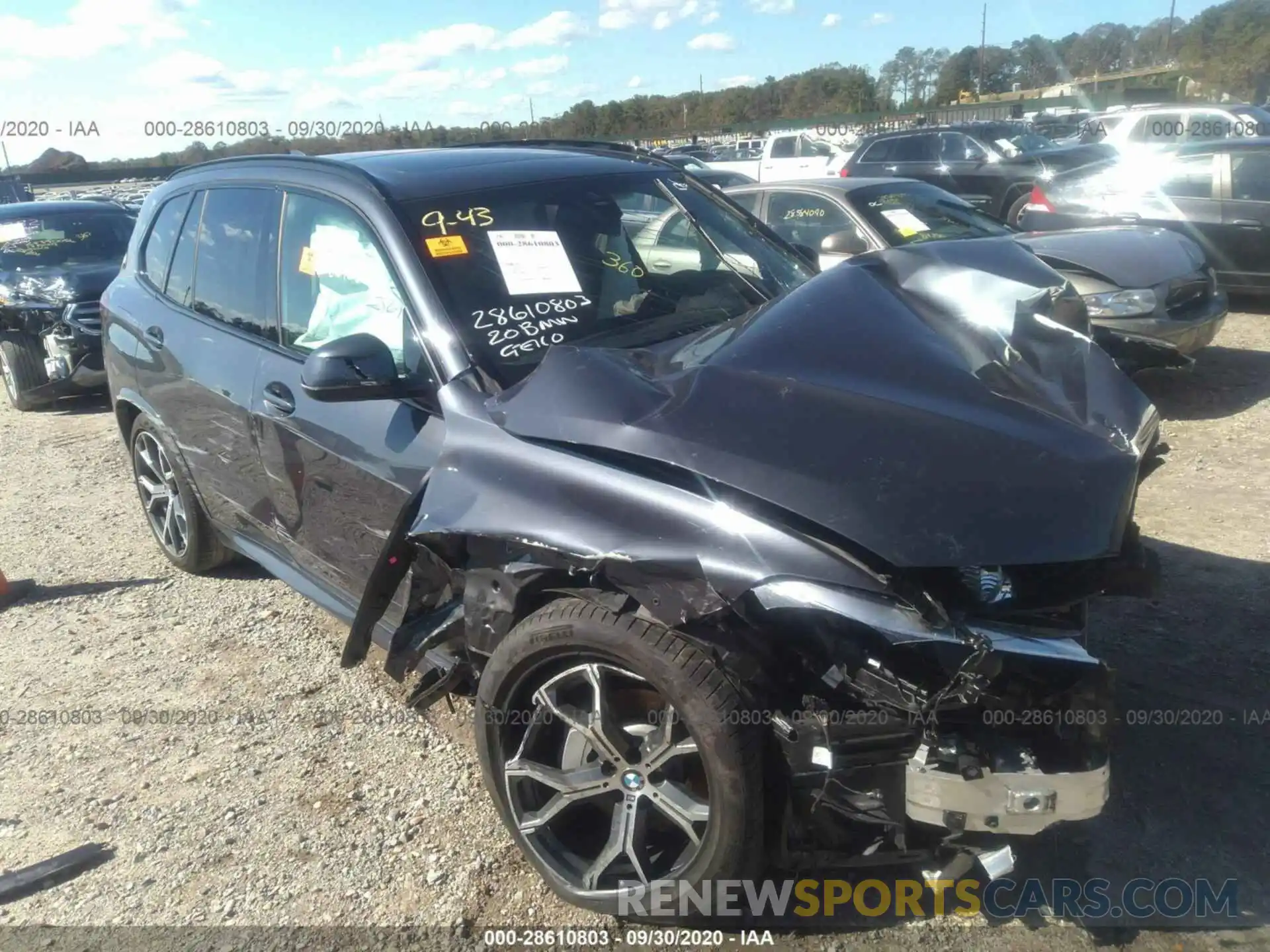 1 Photograph of a damaged car 5UXCR6C00L9C02470 BMW X5 2020