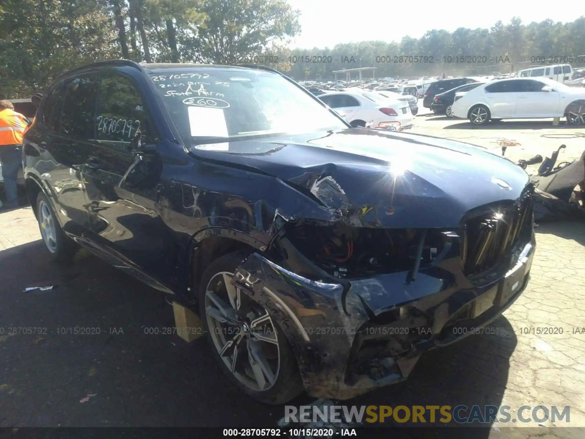 1 Photograph of a damaged car 5UXJU4C00L9B36318 BMW X5 2020