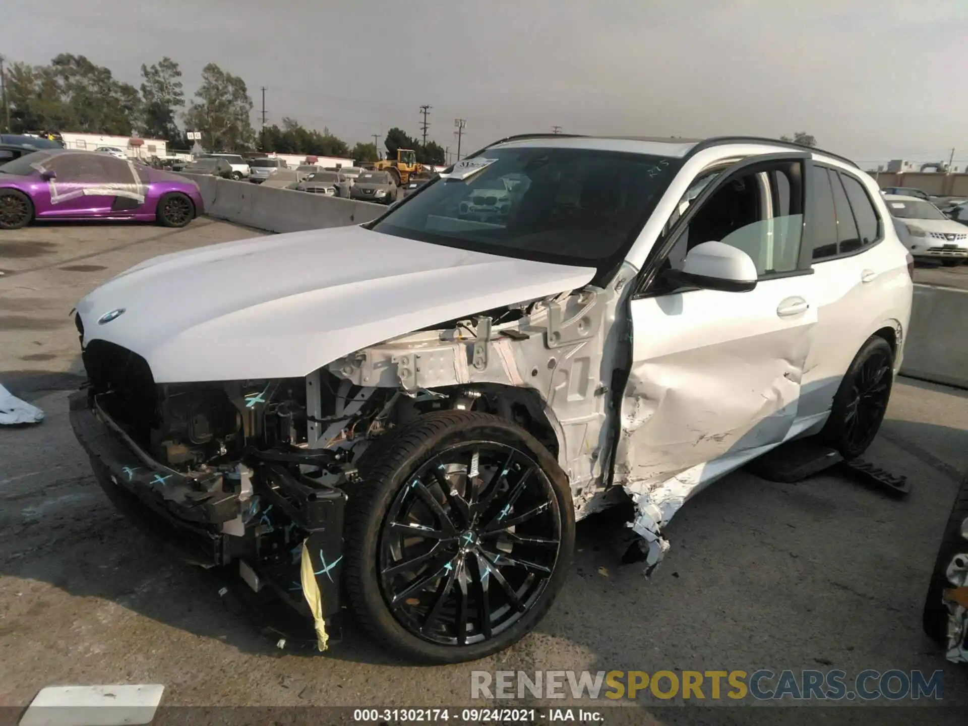 2 Photograph of a damaged car 5UXCR4C03M9H32101 BMW X5 2021