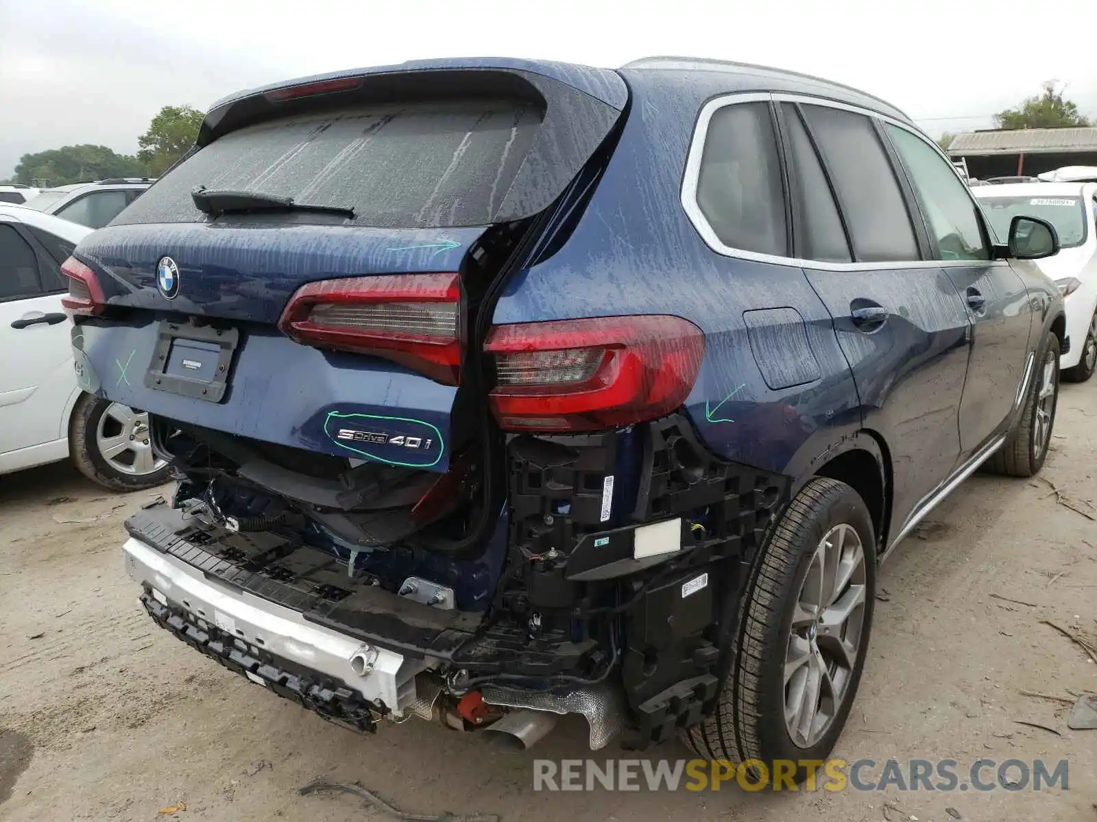4 Фотография поврежденного автомобиля 5UXCR4C07M9E15664 BMW X5 2021