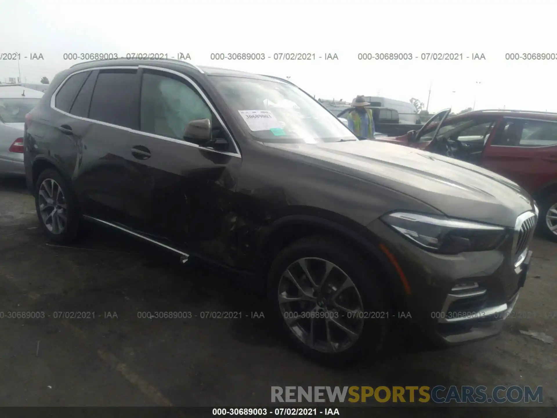 1 Photograph of a damaged car 5UXCR4C09M9E95551 BMW X5 2021