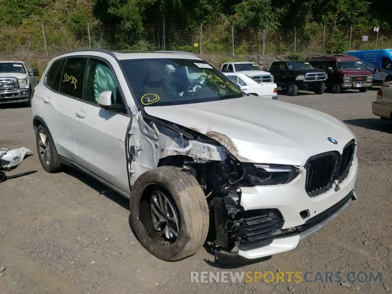 1 Photograph of a damaged car 5UXCR6C00M9G68594 BMW X5 2021