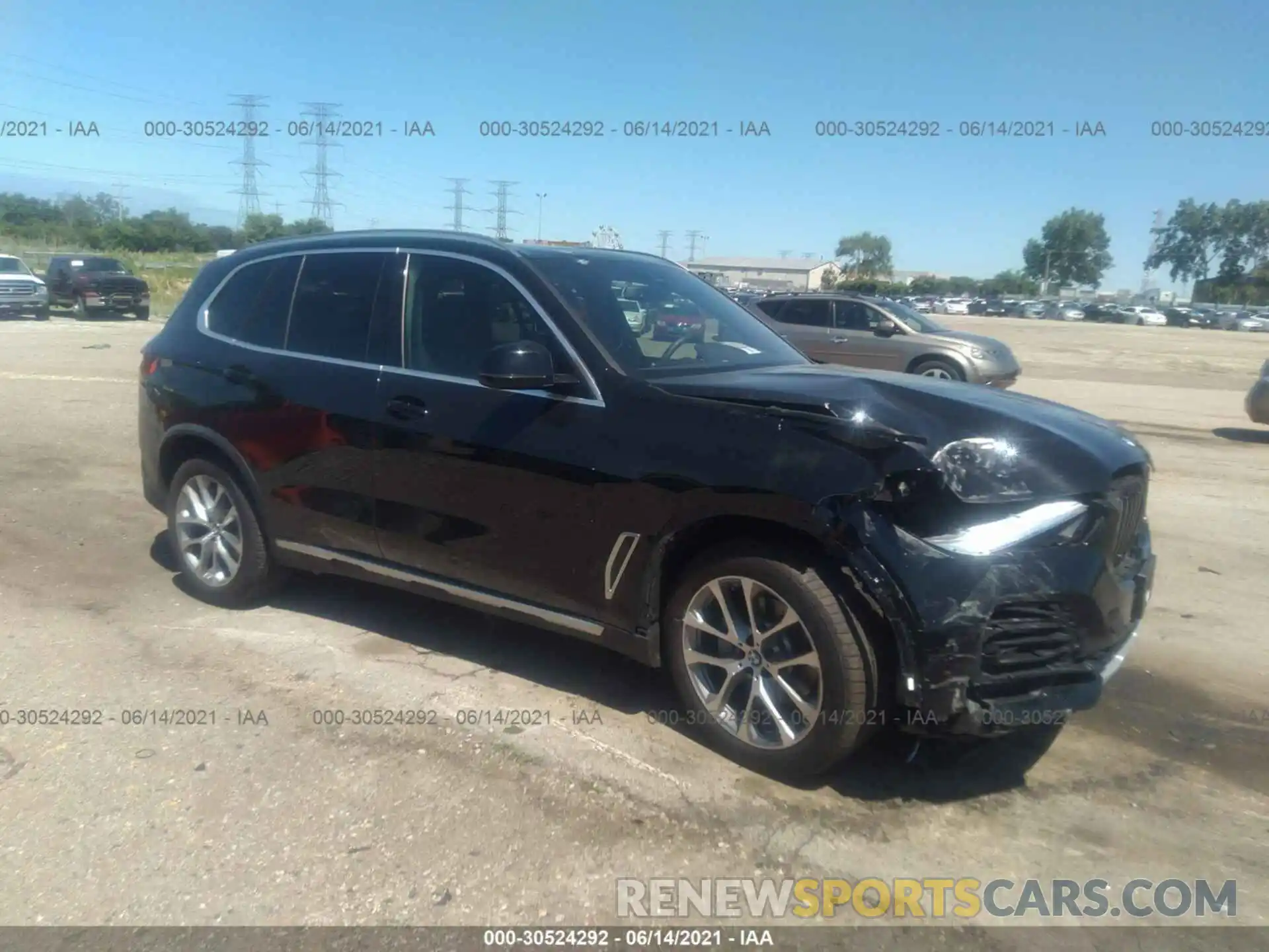 1 Photograph of a damaged car 5UXCR6C05M9F05830 BMW X5 2021