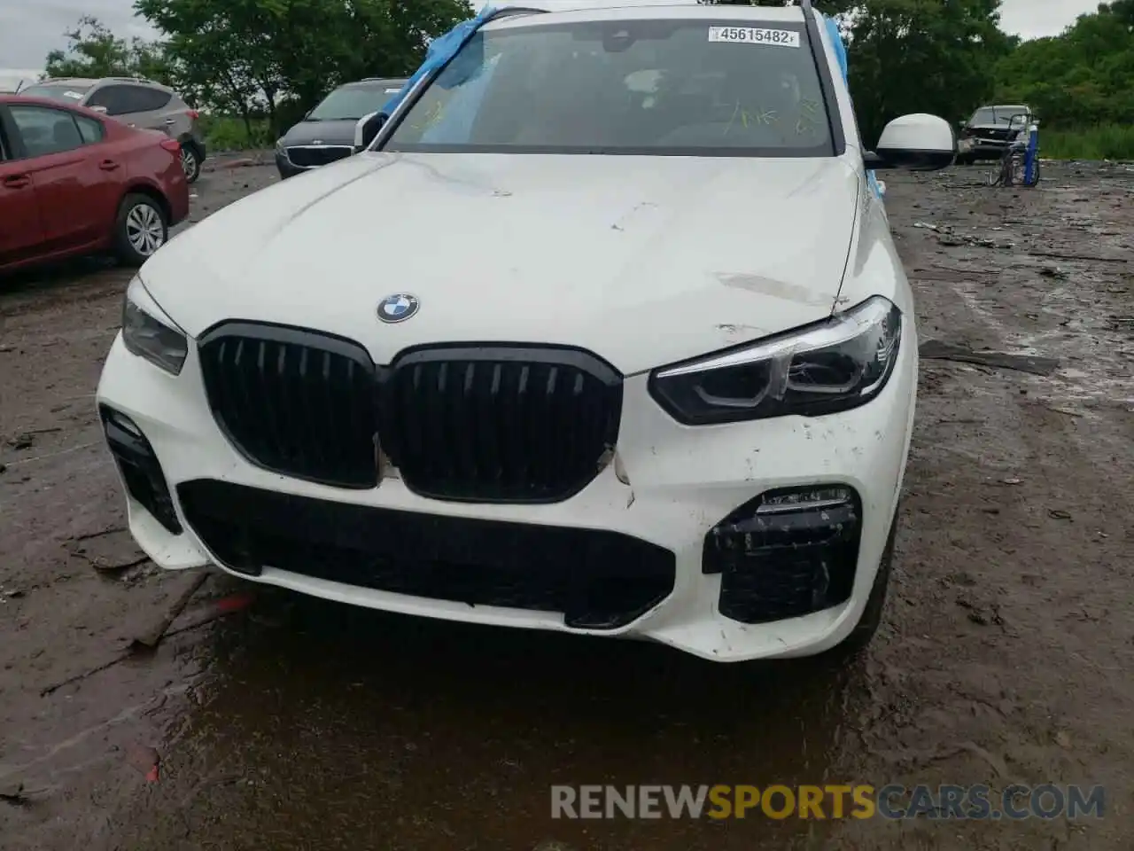 9 Фотография поврежденного автомобиля 5UXCR6C06M9H49566 BMW X5 2021