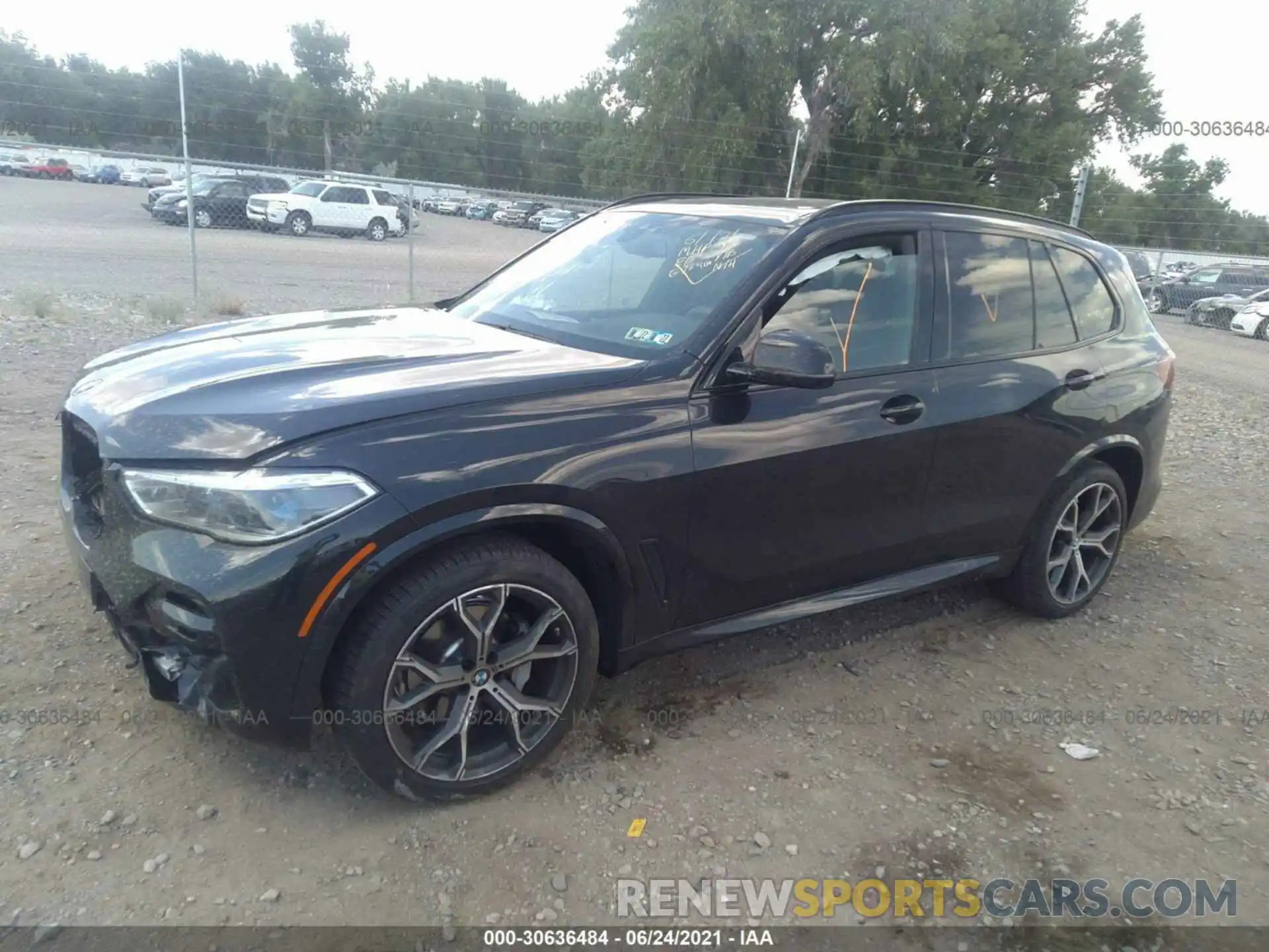 2 Photograph of a damaged car 5UXCR6C07M9G75400 BMW X5 2021