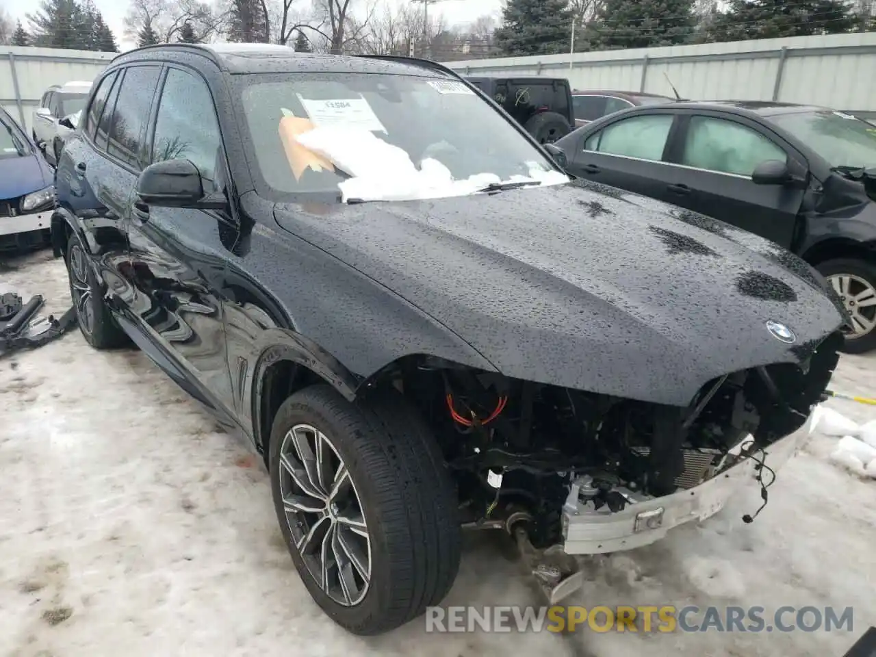 1 Photograph of a damaged car 5UXCR6C08M9E09254 BMW X5 2021