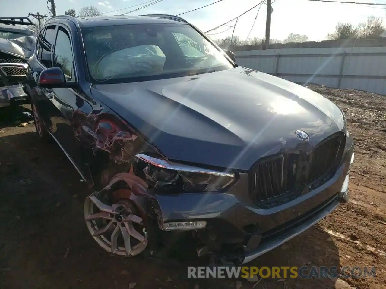 1 Photograph of a damaged car 5UXCR6C0XM9E68189 BMW X5 2021