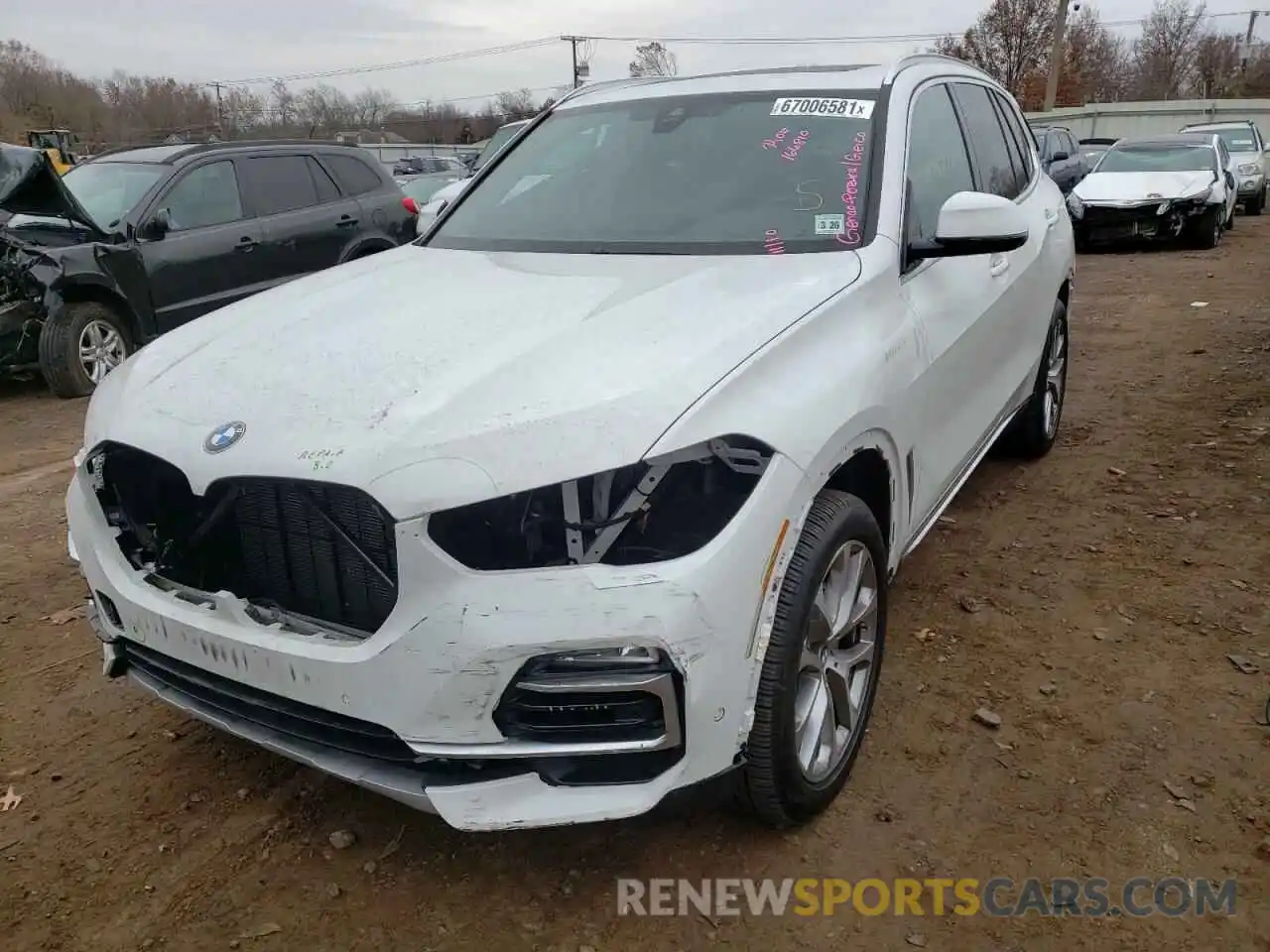 2 Photograph of a damaged car 5UXCR6C0XM9G08810 BMW X5 2021