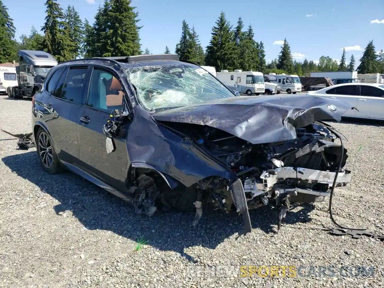 1 Photograph of a damaged car 5UXJU4C0XM9F27879 BMW X5 2021