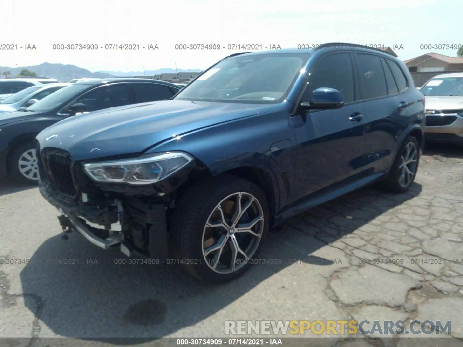 2 Photograph of a damaged car 5UXTA6C09M9E67784 BMW X5 2021