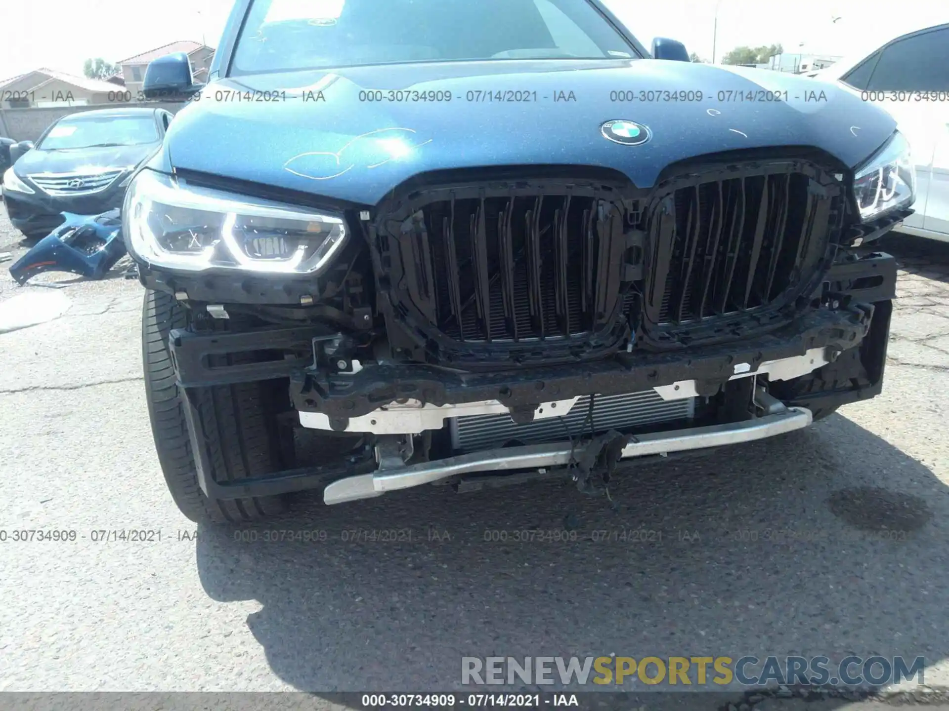 6 Photograph of a damaged car 5UXTA6C09M9E67784 BMW X5 2021