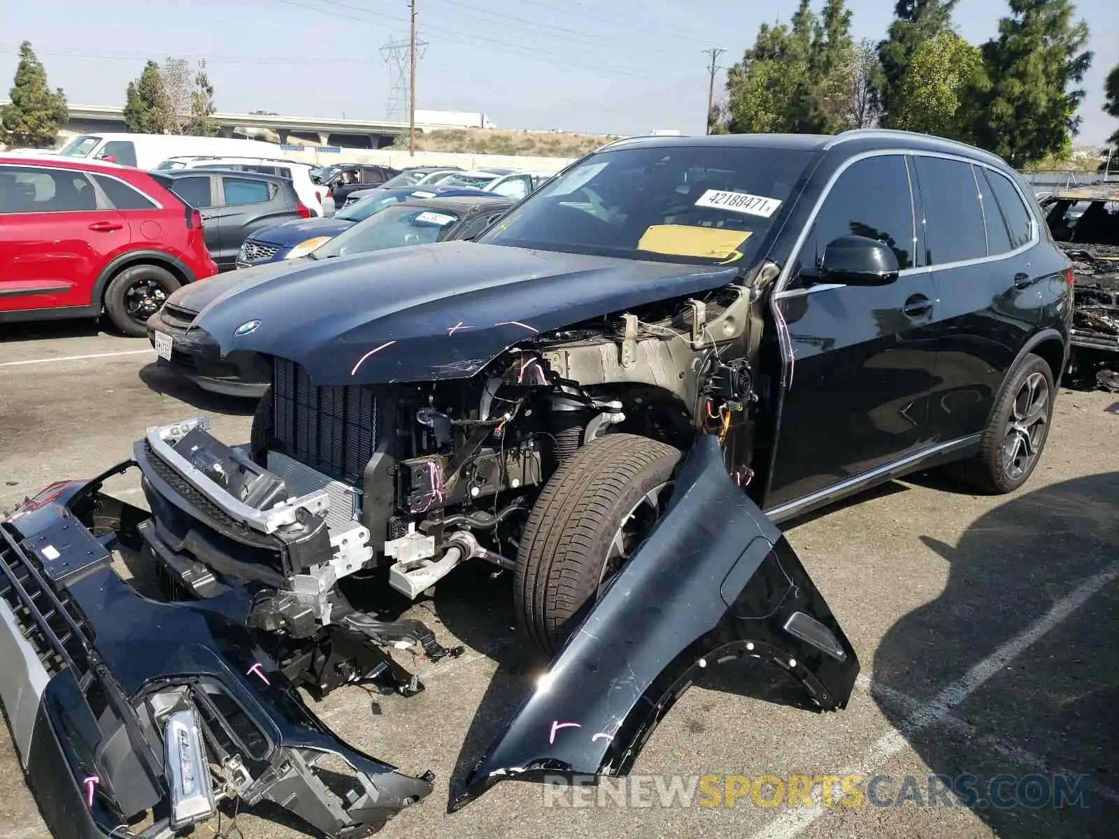 2 Photograph of a damaged car 5UXTA6C0XM9D15206 BMW X5 2021