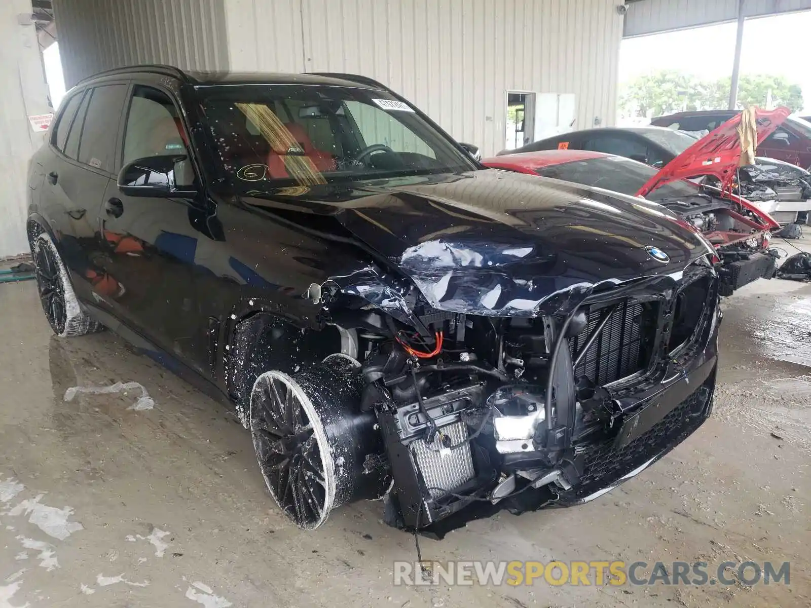 1 Photograph of a damaged car 5YMJU0C02M9E92028 BMW X5 2021