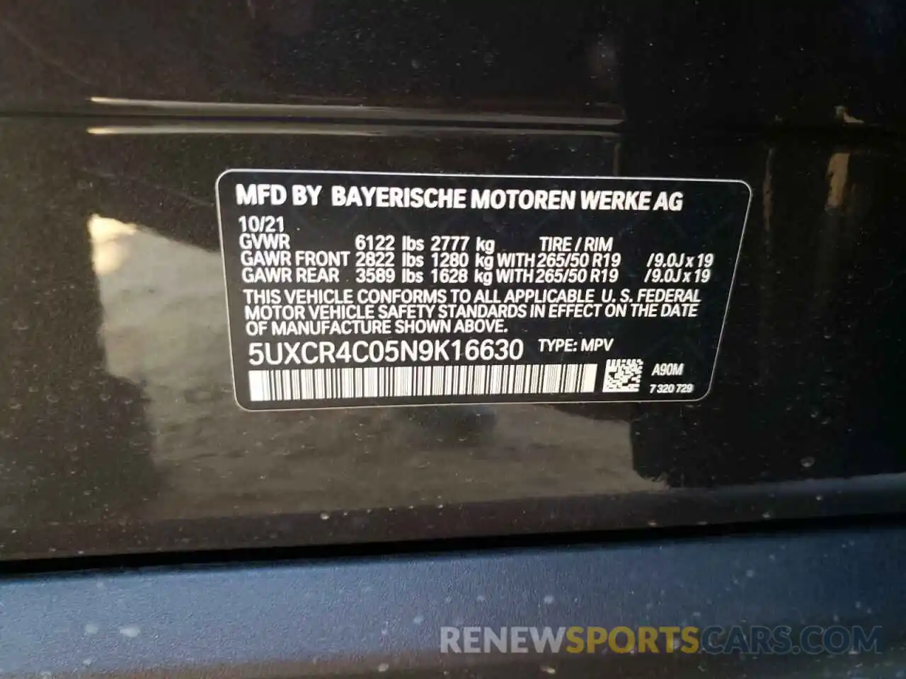 10 Фотография поврежденного автомобиля 5UXCR4C05N9K16630 BMW X5 2022