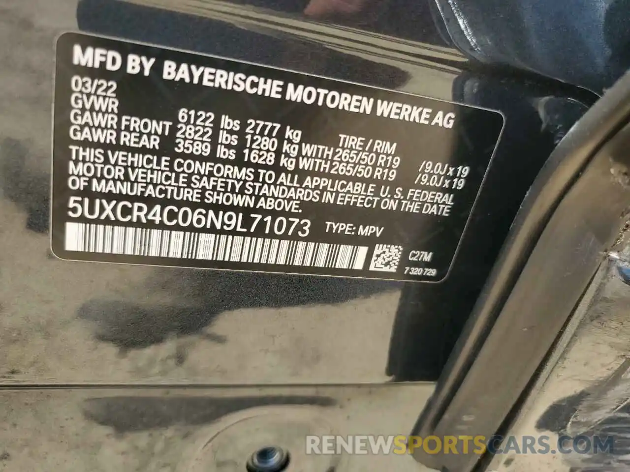 13 Фотография поврежденного автомобиля 5UXCR4C06N9L71073 BMW X5 2022