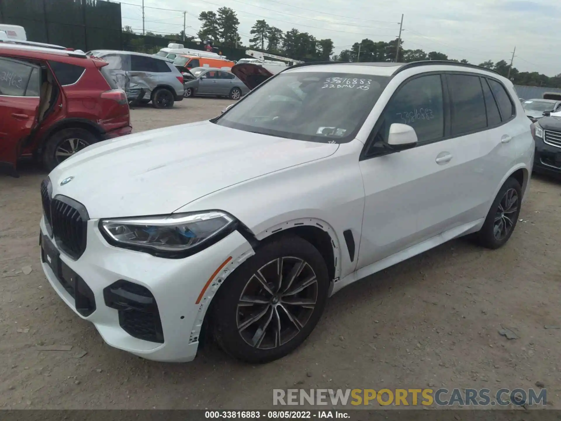 2 Photograph of a damaged car 5UXCR6C02N9J76261 BMW X5 2022