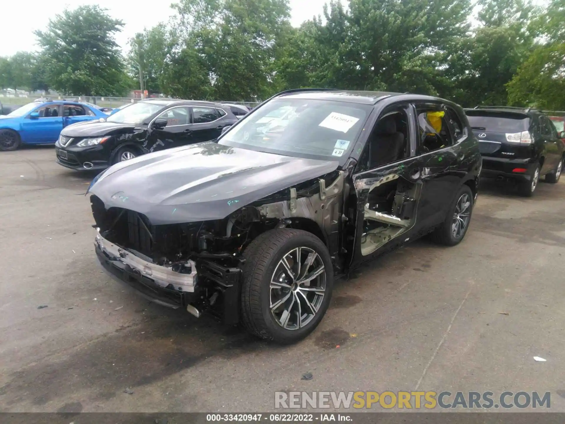 2 Photograph of a damaged car 5UXCR6C02N9M22418 BMW X5 2022