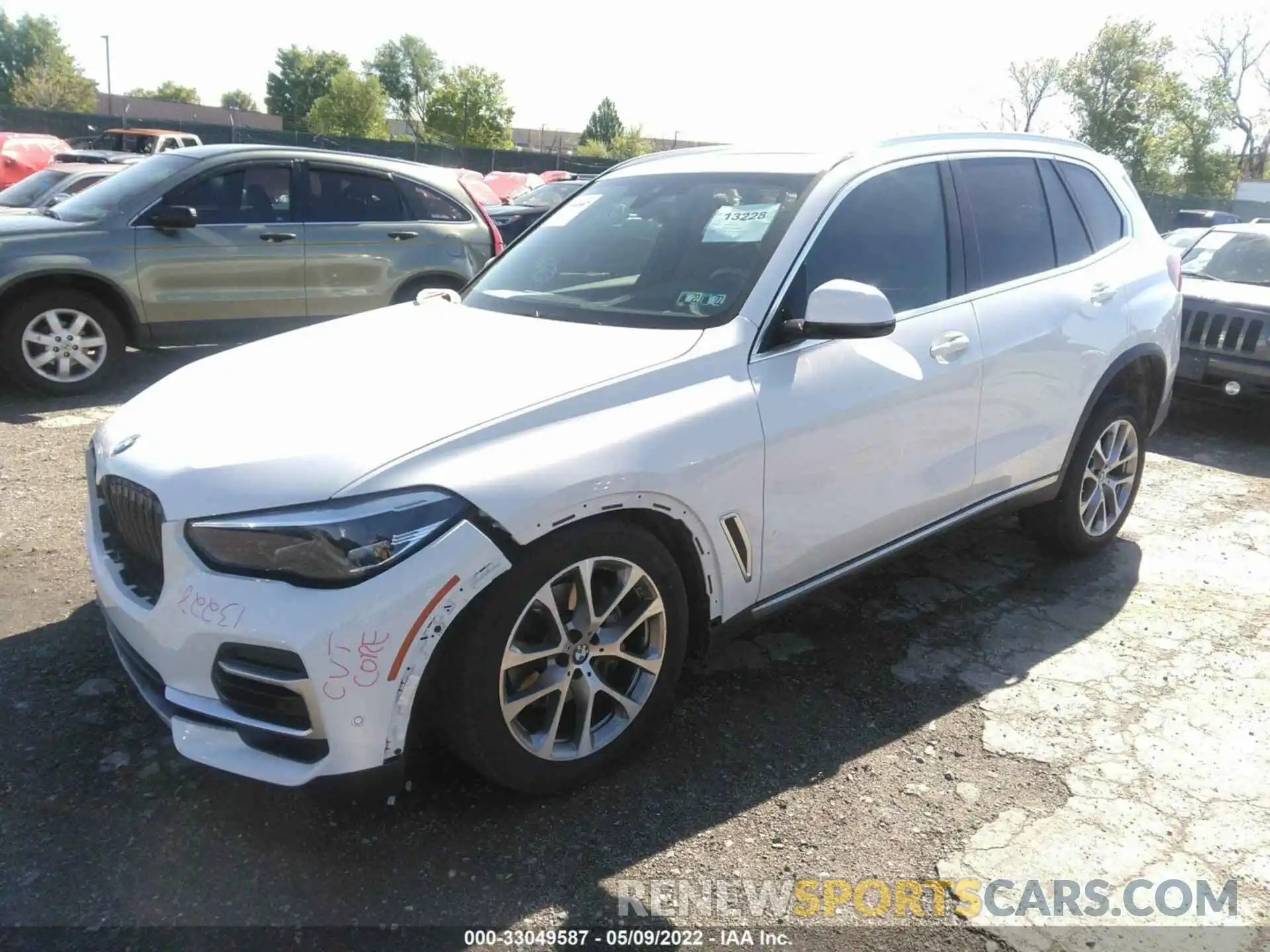 2 Photograph of a damaged car 5UXCR6C04N9K13455 BMW X5 2022