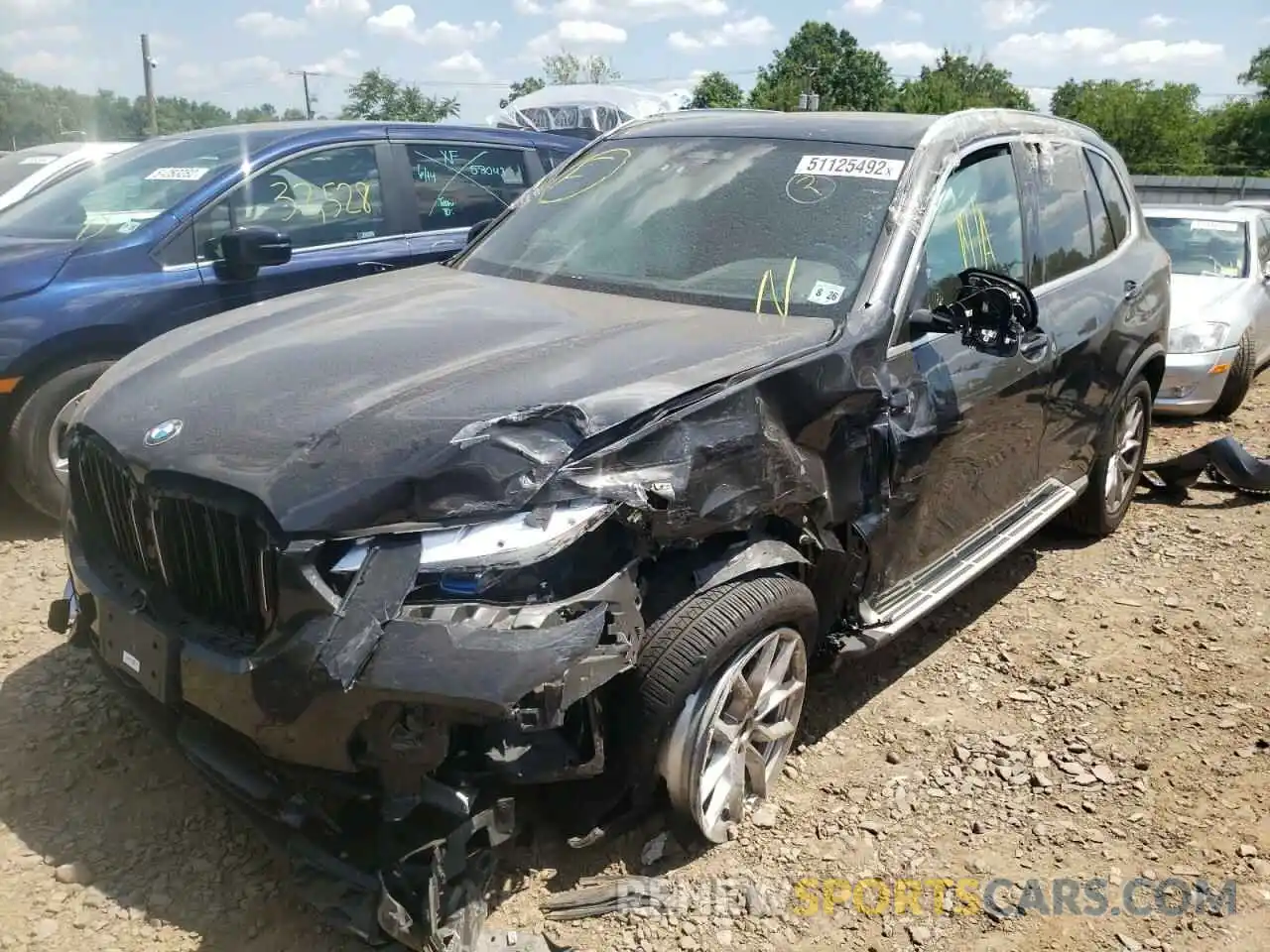 2 Photograph of a damaged car 5UXCR6C08N9J28568 BMW X5 2022