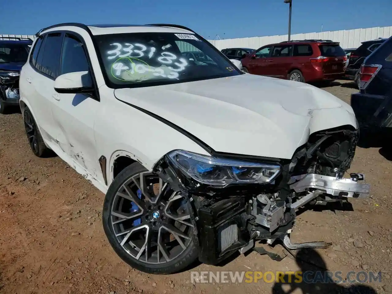 1 Photograph of a damaged car 5YMJU0C09N9K40145 BMW X5 2022