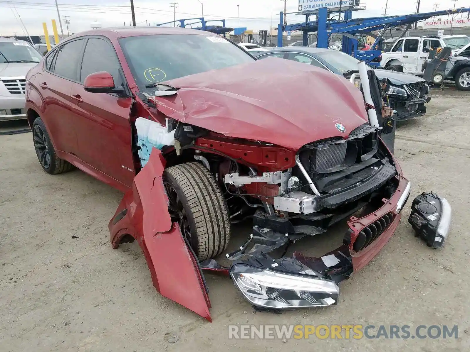 1 Photograph of a damaged car 5UXKU0C56K0H98898 BMW X6 2019