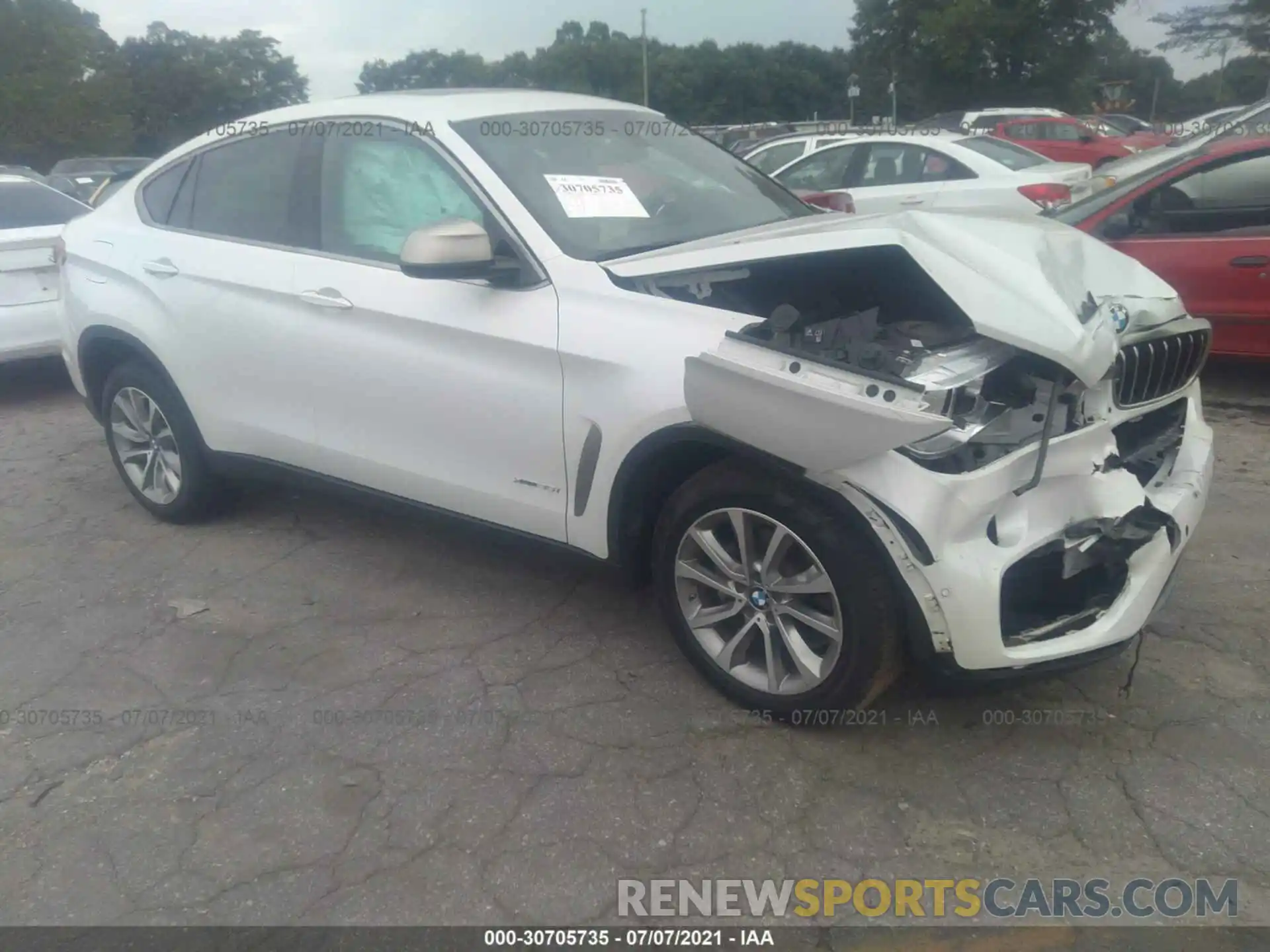 1 Photograph of a damaged car 5UXKU2C51K0Z63393 BMW X6 2019