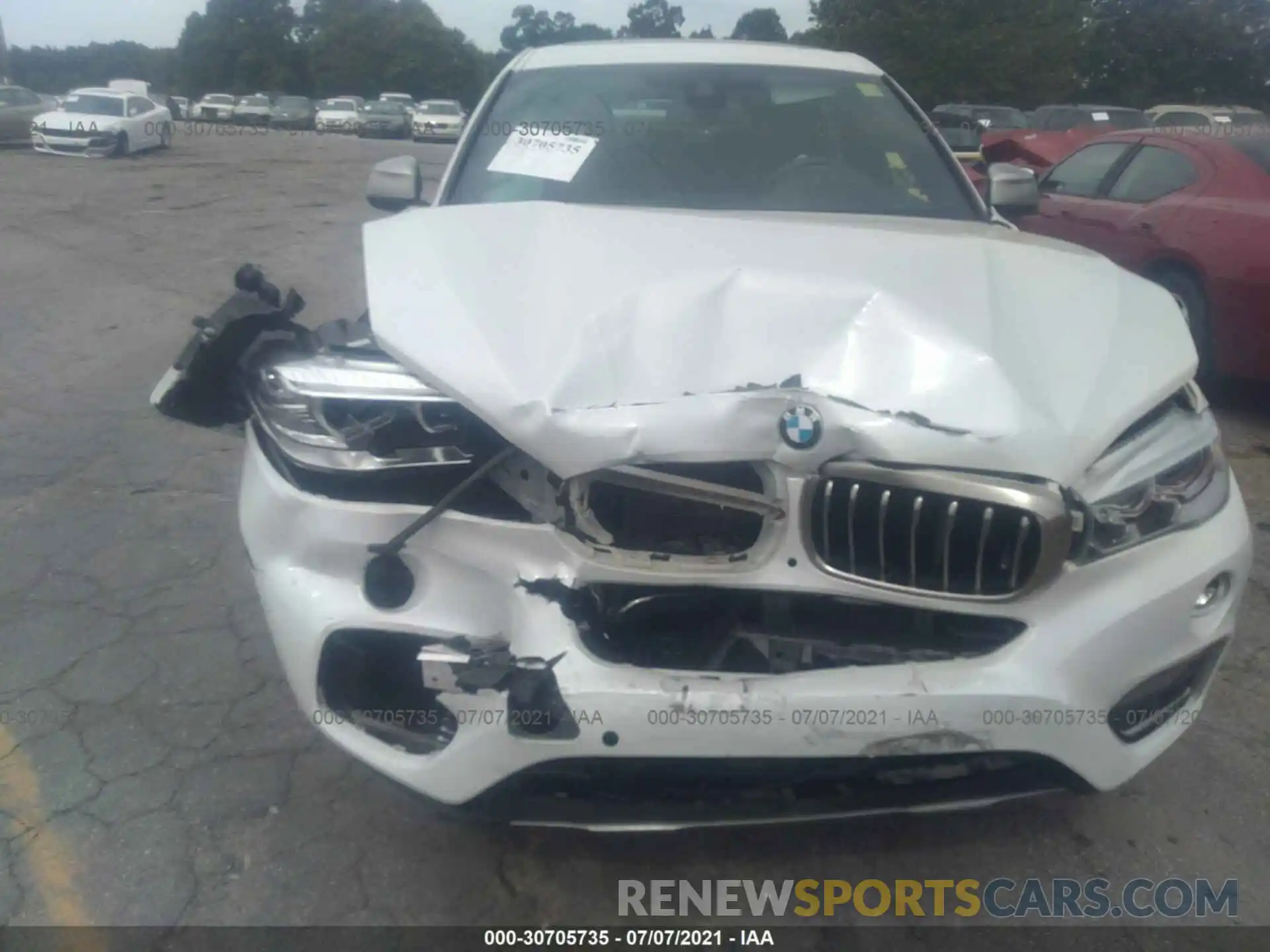 6 Photograph of a damaged car 5UXKU2C51K0Z63393 BMW X6 2019