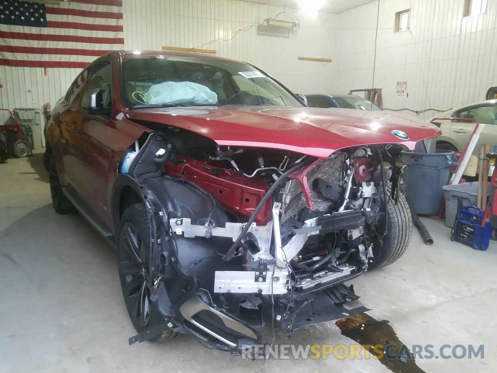 1 Photograph of a damaged car 5UXKU2C51K0Z63412 BMW X6 2019