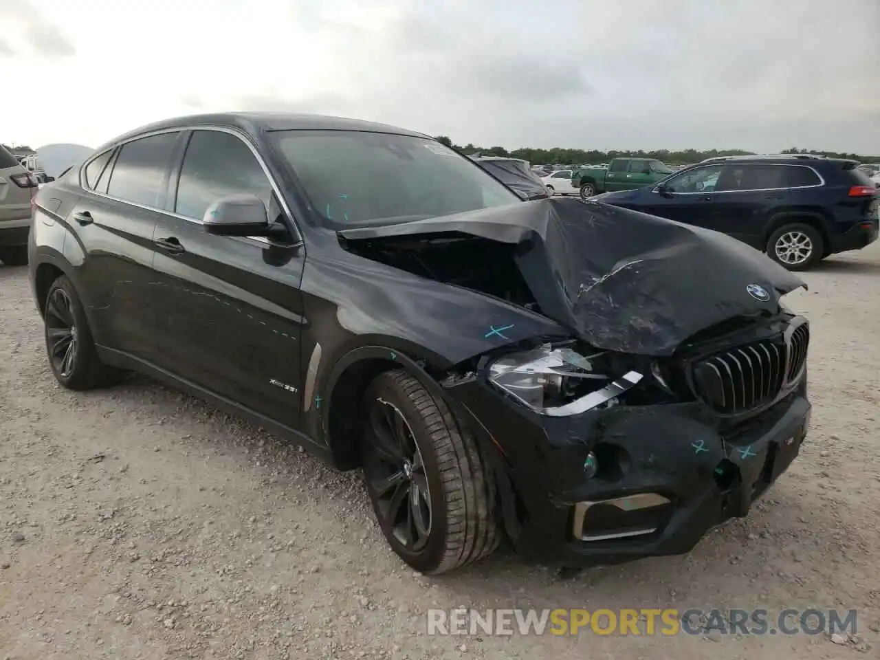 1 Photograph of a damaged car 5UXKU2C52K0Z63340 BMW X6 2019