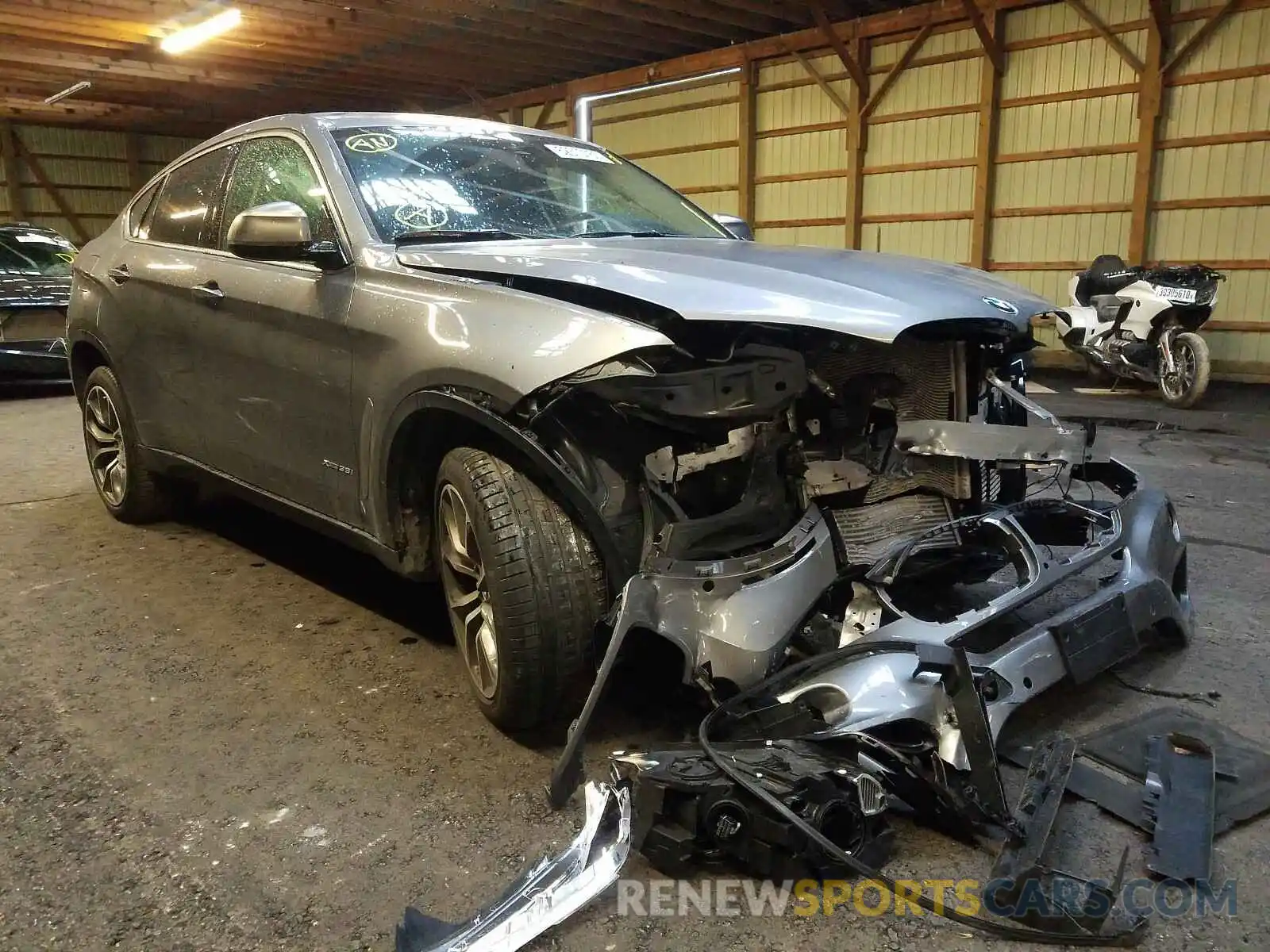 1 Photograph of a damaged car 5UXKU2C55K0Z65017 BMW X6 2019