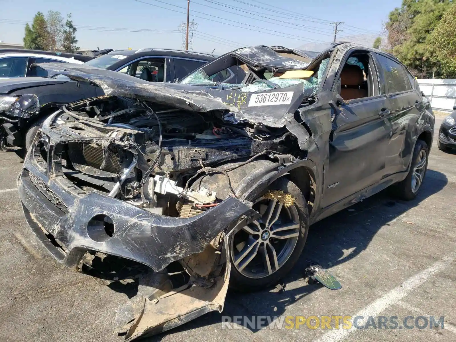 2 Photograph of a damaged car 5UXKU2C5XK0Z65501 BMW X6 2019