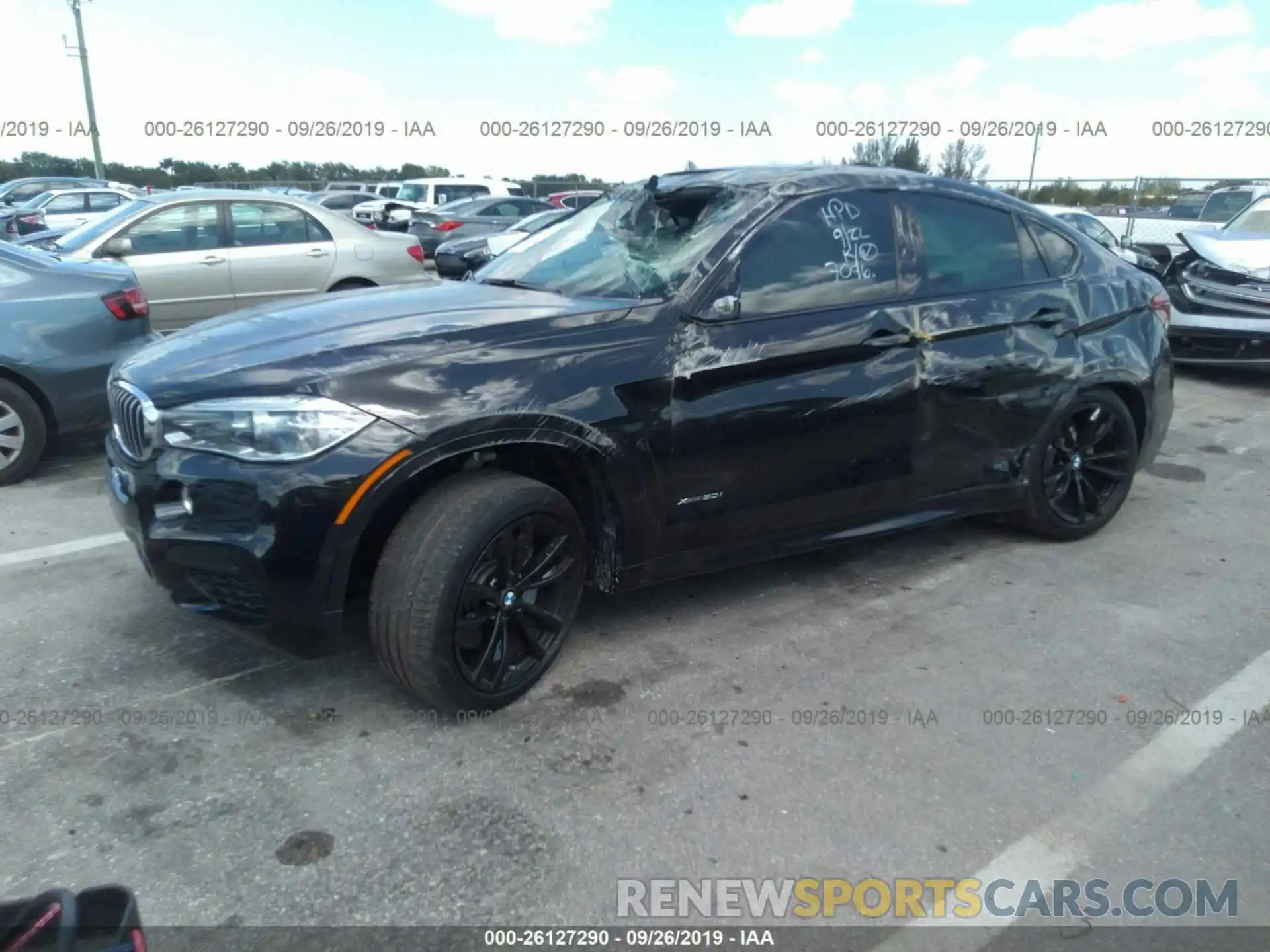 2 Photograph of a damaged car 5UXKU6C55K0Z67096 BMW X6 2019