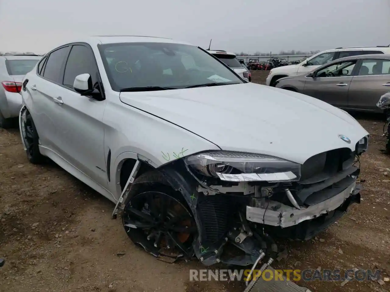 1 Photograph of a damaged car 5UXKU6C56K0Z67110 BMW X6 2019