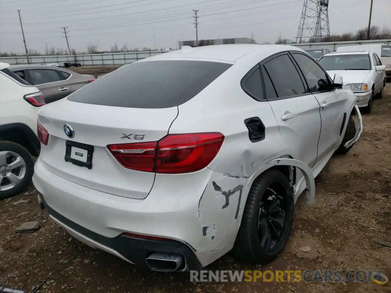 4 Photograph of a damaged car 5UXKU6C56K0Z67110 BMW X6 2019