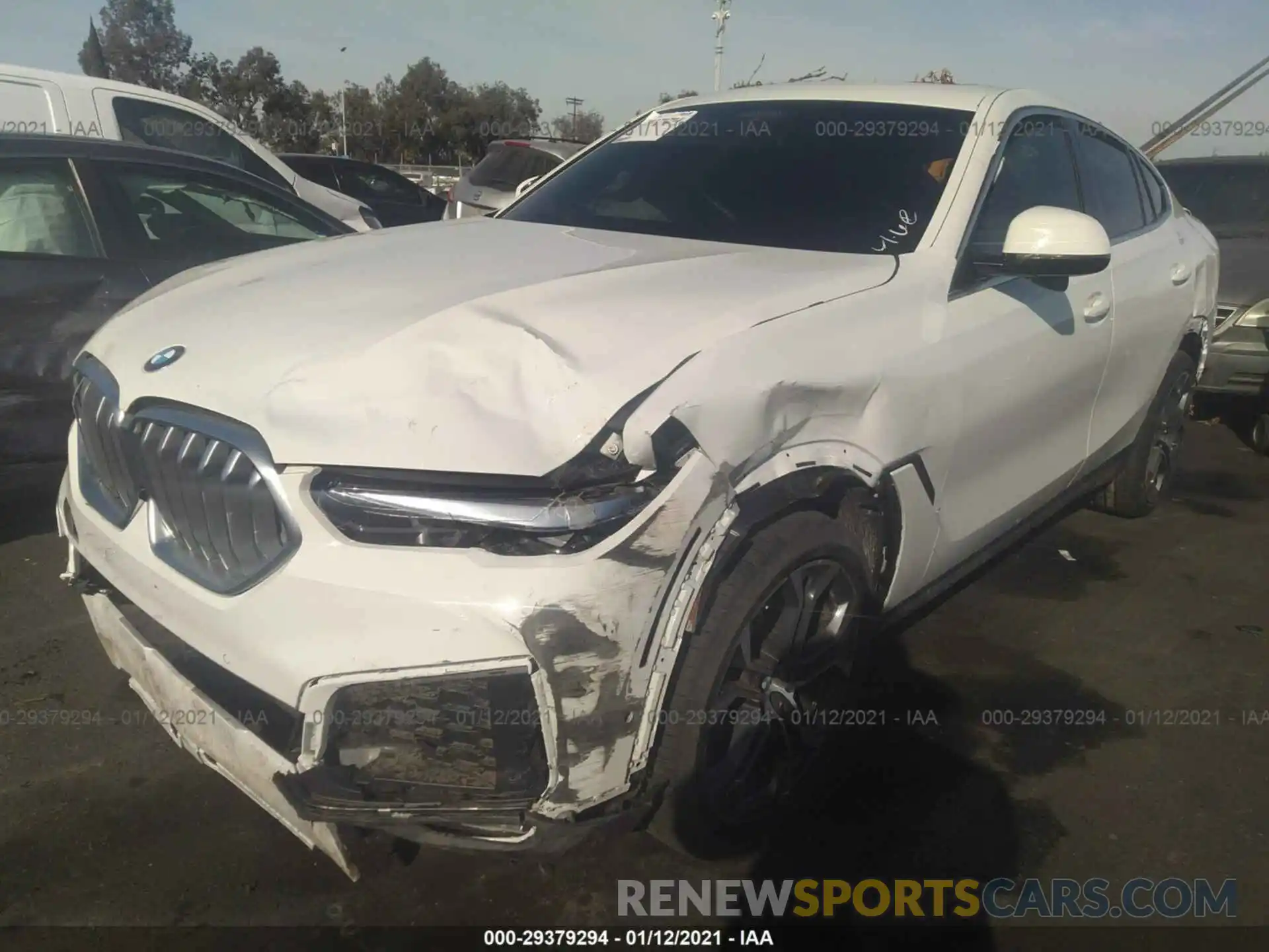 2 Photograph of a damaged car 5UXCY4C06L9D54471 BMW X6 2020