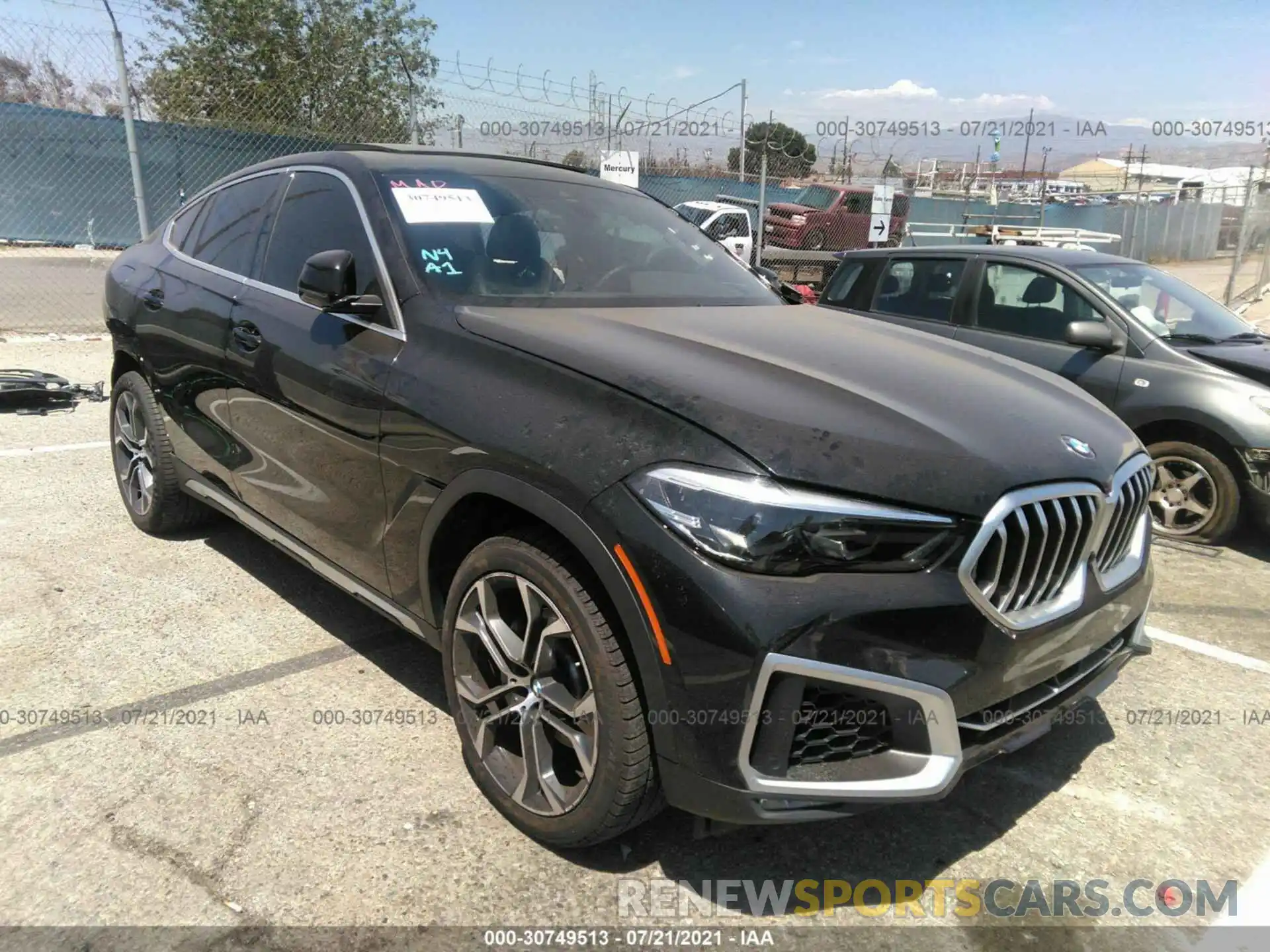 1 Photograph of a damaged car 5UXCY4C07L9D46377 BMW X6 2020