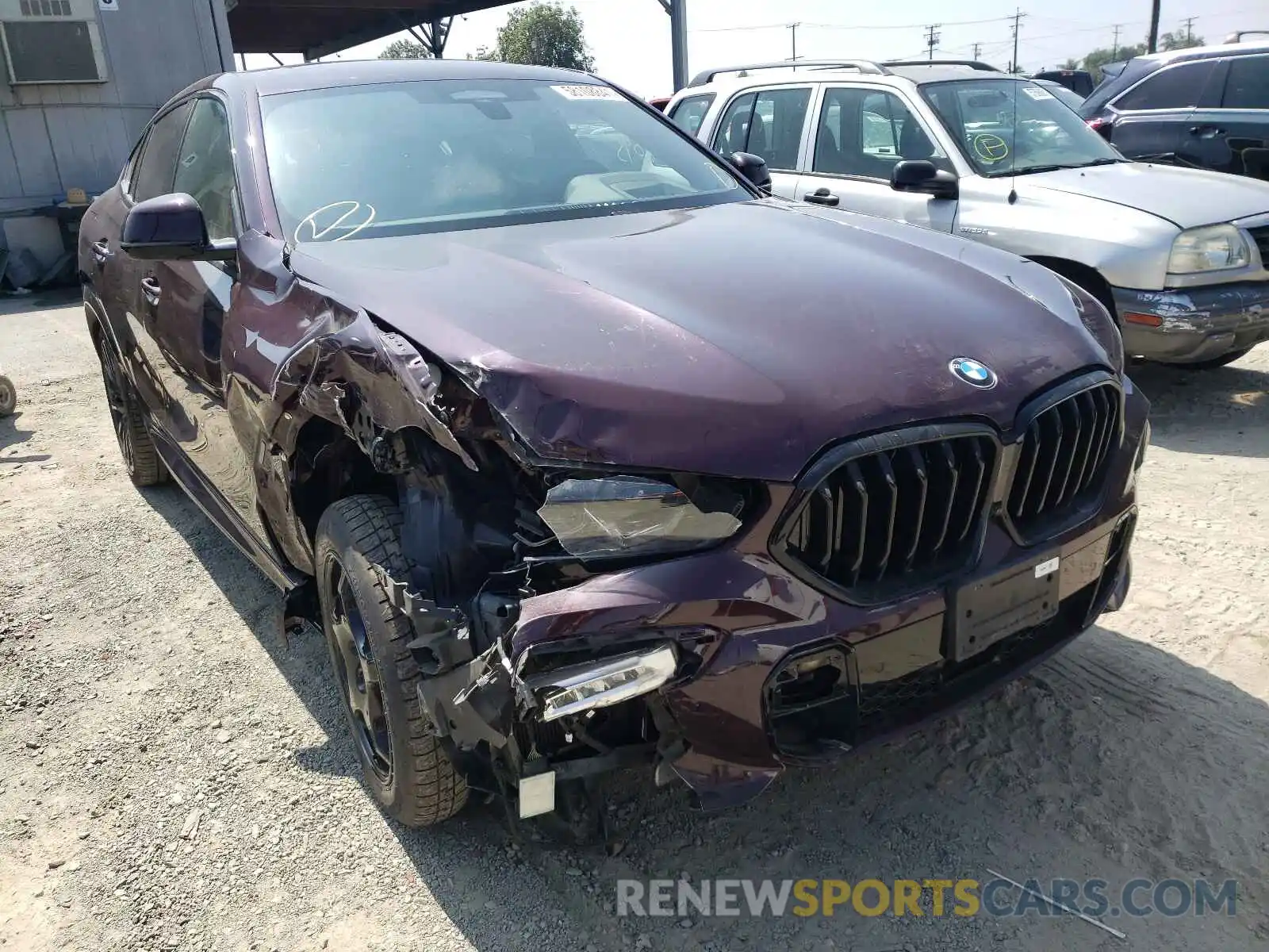 1 Photograph of a damaged car 5UXCY4C09L9D71894 BMW X6 2020