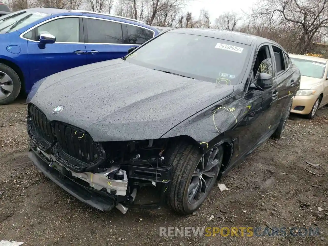 2 Photograph of a damaged car 5UXCY6C00L9D28590 BMW X6 2020