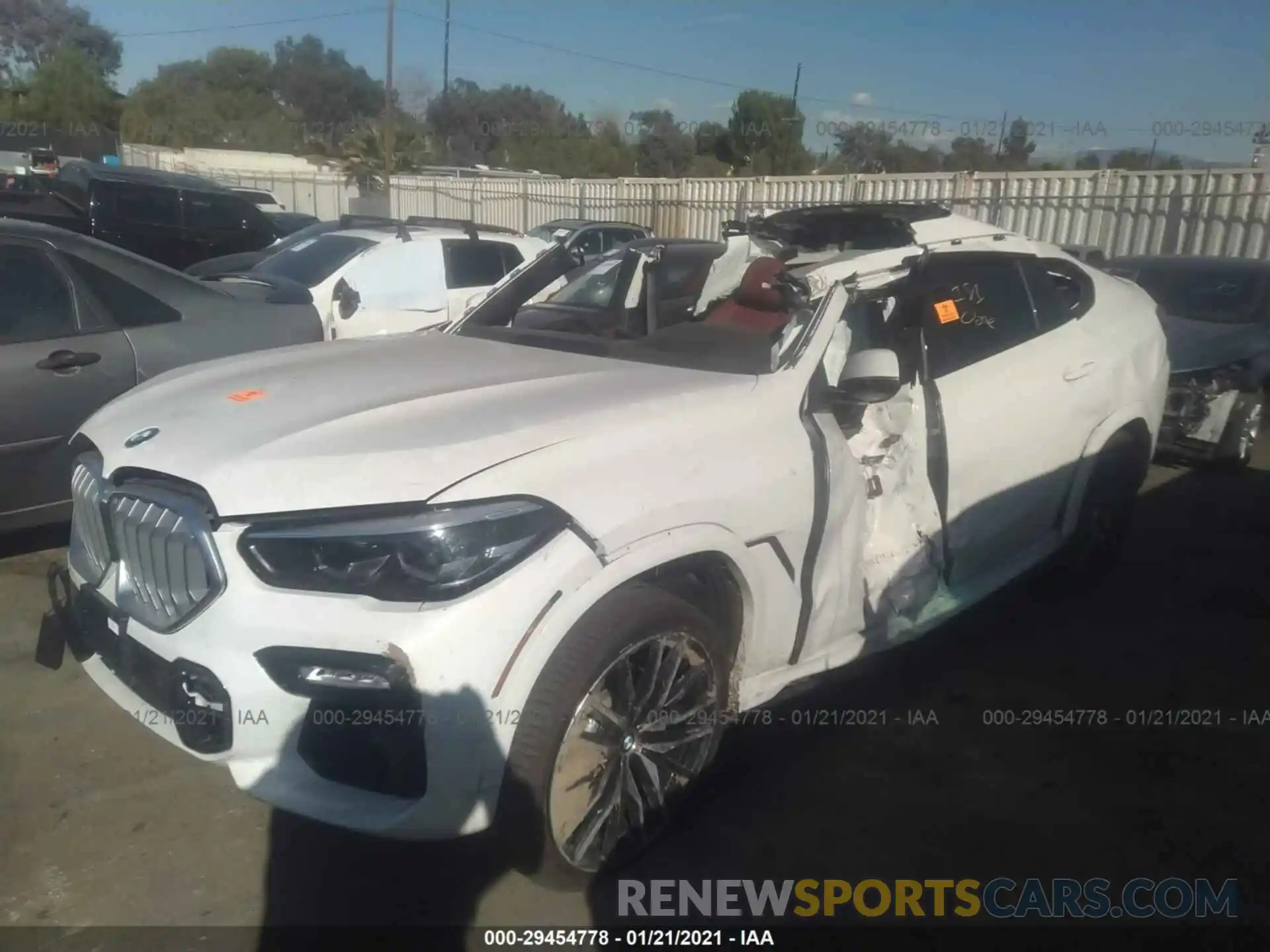 2 Photograph of a damaged car 5UXCY6C01L9C05607 BMW X6 2020