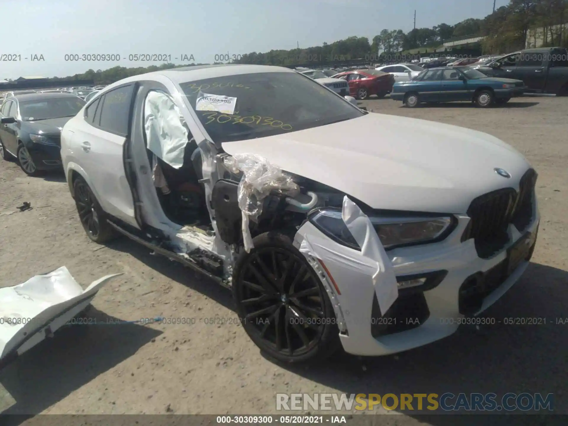 1 Photograph of a damaged car 5UXCY6C04L9B56659 BMW X6 2020