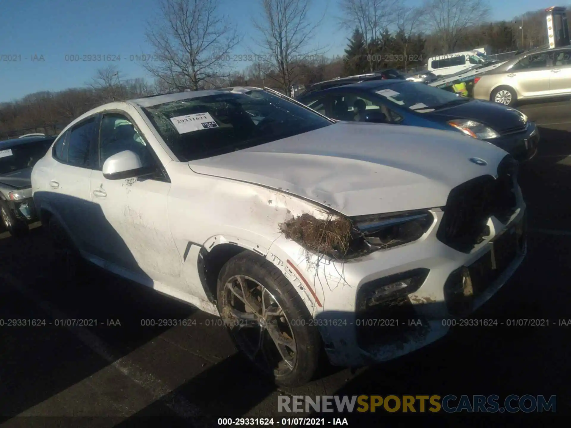 1 Photograph of a damaged car 5UXCY6C04L9C05570 BMW X6 2020