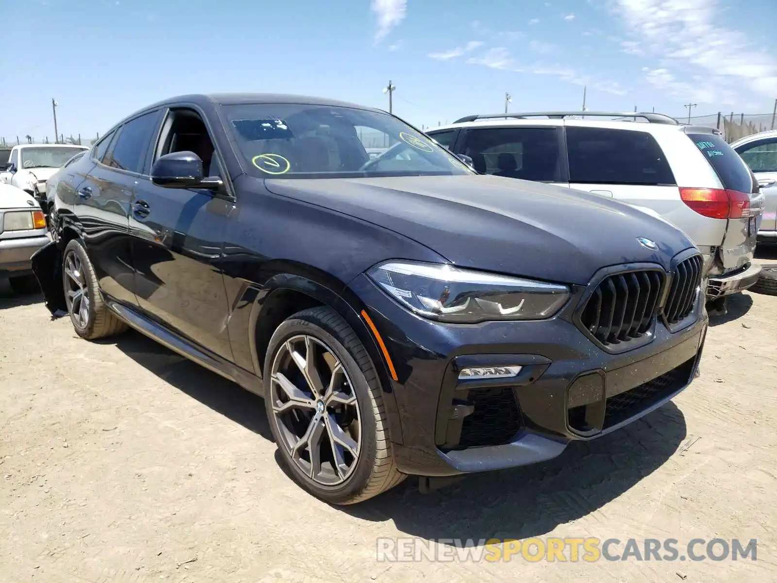 1 Photograph of a damaged car 5UXCY8C00L9B21645 BMW X6 2020