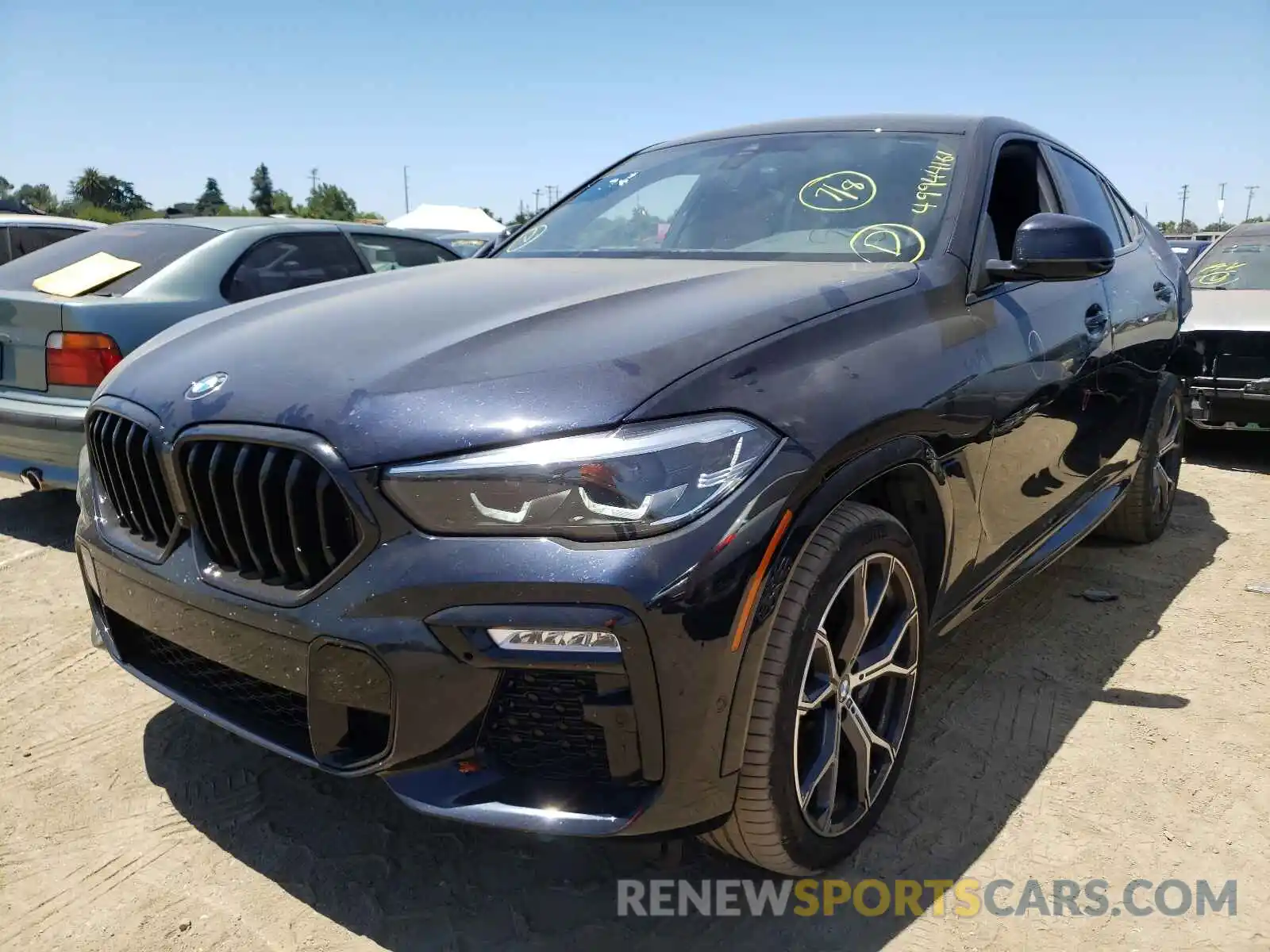 2 Photograph of a damaged car 5UXCY8C00L9B21645 BMW X6 2020