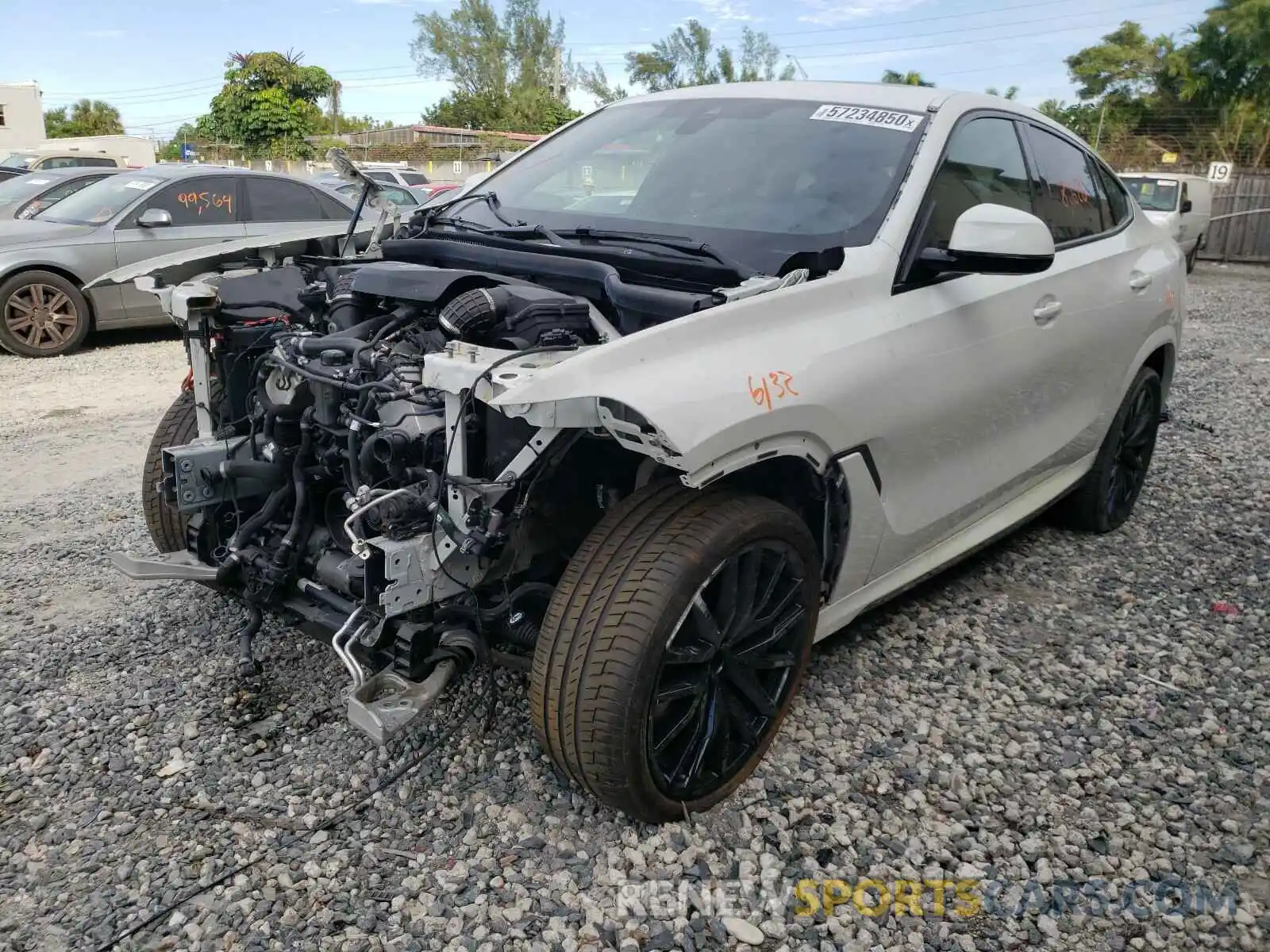 2 Photograph of a damaged car 5UXCY8C01L9B51091 BMW X6 2020