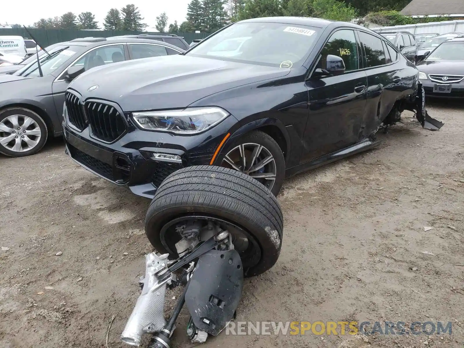 2 Photograph of a damaged car 5UXCY8C01L9C75653 BMW X6 2020